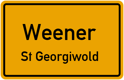 Straßenverzeichnis Weener St Georgiwold