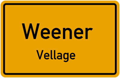Straßenverzeichnis Weener Vellage