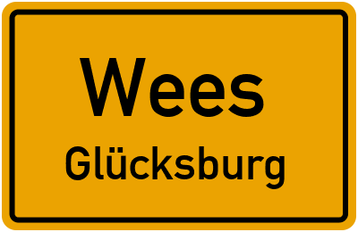 Straßenverzeichnis Wees Glücksburg