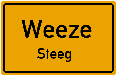 Straßenverzeichnis Weeze Steeg