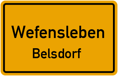 Straßenverzeichnis Wefensleben Belsdorf