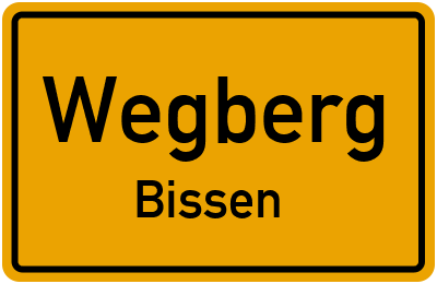 Ortsschild Wegberg Bissen