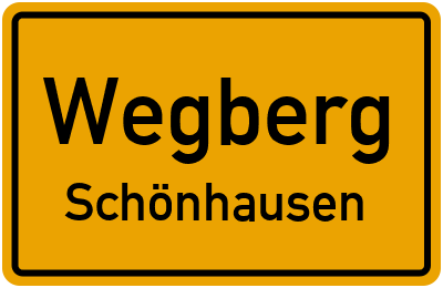 Ortsschild Wegberg Schönhausen