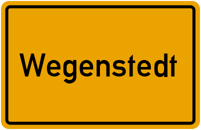 Ortsschild von Gemeinde Wegenstedt in Sachsen-Anhalt