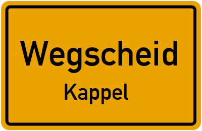 Straßenverzeichnis Wegscheid Kappel