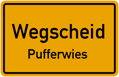 Straßenverzeichnis Wegscheid Pufferwies
