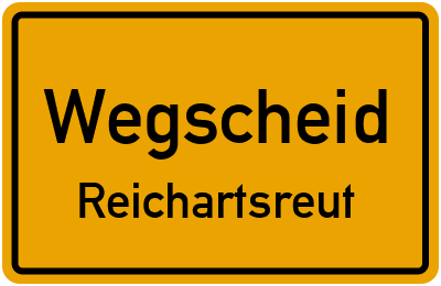 Straßenverzeichnis Wegscheid Reichartsreut