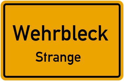 Straßenverzeichnis Wehrbleck Strange