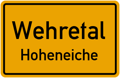 Briefkasten in Wehretal Hoheneiche