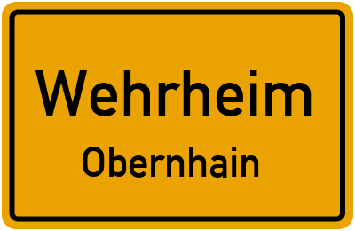 Straßenverzeichnis Wehrheim Obernhain