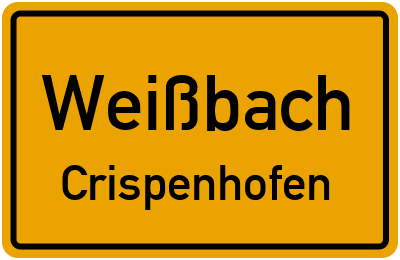 Straßenverzeichnis Weißbach Crispenhofen