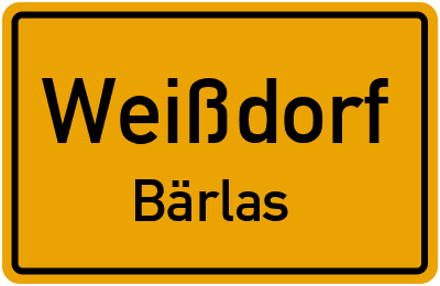 Straßenverzeichnis Weißdorf Bärlas