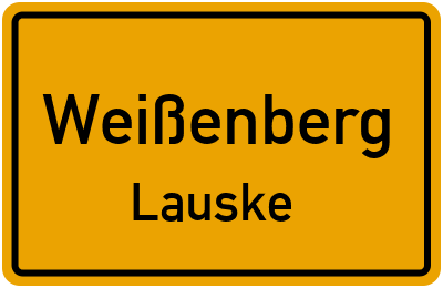 Straßenverzeichnis Weißenberg Lauske