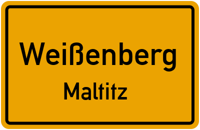 Straßenverzeichnis Weißenberg Maltitz