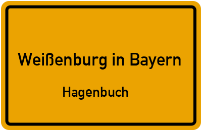 Straßenverzeichnis Weißenburg in Bayern Hagenbuch