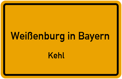 Straßenverzeichnis Weißenburg in Bayern Kehl