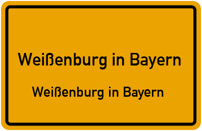 Straßenverzeichnis Weißenburg in Bayern Weißenburg in Bayern