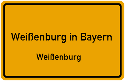 Straßenverzeichnis Weißenburg in Bayern Weißenburg