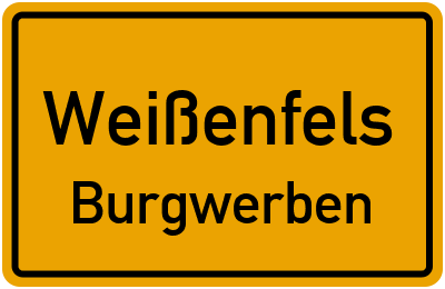 Straßenverzeichnis Weißenfels Burgwerben