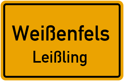Straßenverzeichnis Weißenfels Leißling