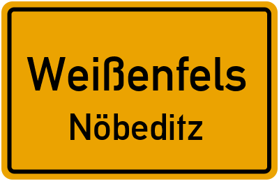 Straßenverzeichnis Weißenfels Nöbeditz