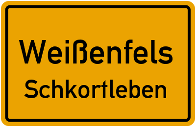 Straßenverzeichnis Weißenfels Schkortleben