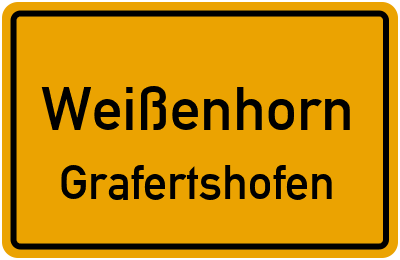Ortsschild Weißenhorn Grafertshofen