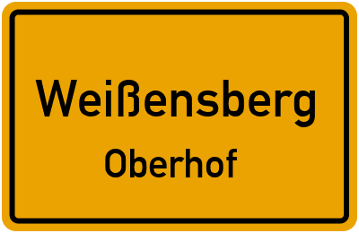 Straßenverzeichnis Weißensberg Oberhof