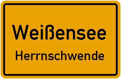 Straßenverzeichnis Weißensee Herrnschwende