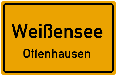 Straßenverzeichnis Weißensee Ottenhausen