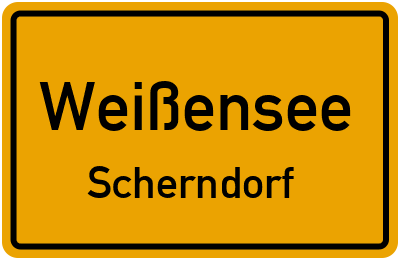 Straßenverzeichnis Weißensee Scherndorf