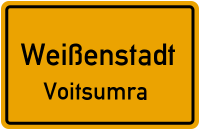 Straßenverzeichnis Weißenstadt Voitsumra