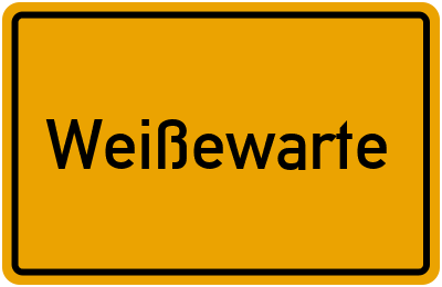 Ortsschild von Gemeinde Weißewarte in Sachsen-Anhalt