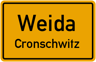 Straßenverzeichnis Weida Cronschwitz