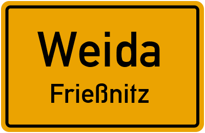 Straßenverzeichnis Weida Frießnitz
