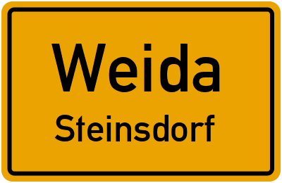 Straßenverzeichnis Weida Steinsdorf