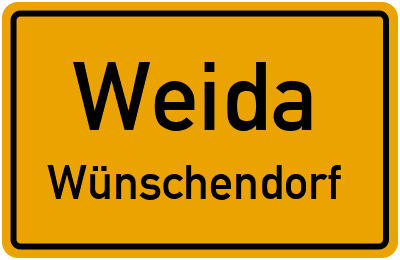 Straßenverzeichnis Weida Wünschendorf