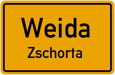 Straßenverzeichnis Weida Zschorta