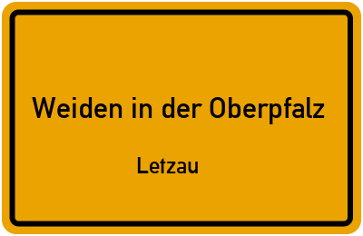 Straßenverzeichnis Weiden in der Oberpfalz Letzau