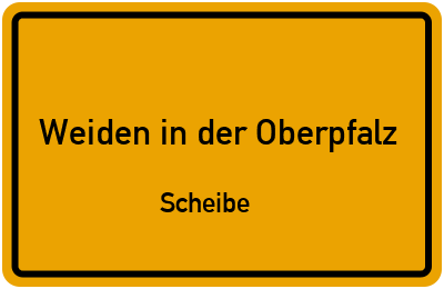 Straßenverzeichnis Weiden in der Oberpfalz Scheibe