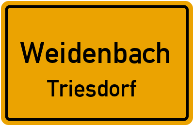 Straßenverzeichnis Weidenbach Triesdorf