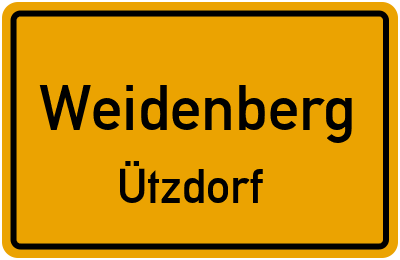 Straßenverzeichnis Weidenberg Ützdorf