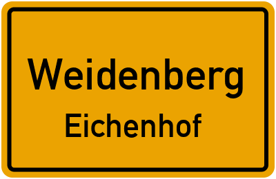 Straßenverzeichnis Weidenberg Eichenhof