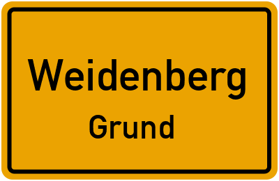 Straßenverzeichnis Weidenberg Grund