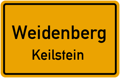 Straßenverzeichnis Weidenberg Keilstein
