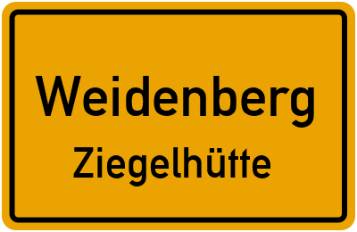 Straßenverzeichnis Weidenberg Ziegelhütte