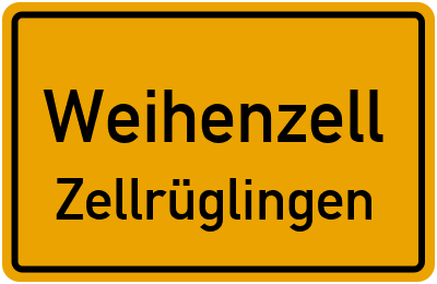 Straßenverzeichnis Weihenzell Zellrüglingen