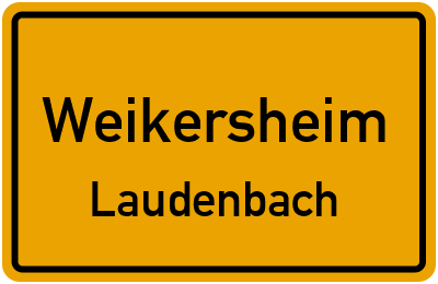 Straßenverzeichnis Weikersheim Laudenbach