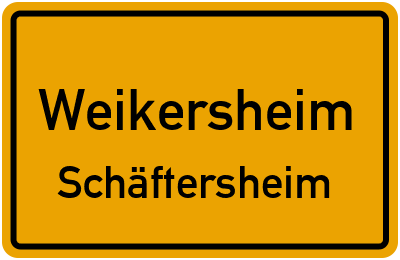 Straßenverzeichnis Weikersheim Schäftersheim