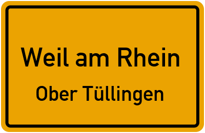Straßenverzeichnis Weil am Rhein Ober Tüllingen